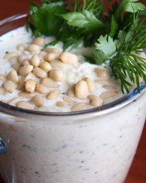 Холодный суп-пюре из кольраби