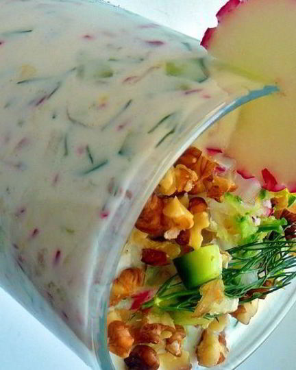 Рецепт летнего, холодного, йогуртового супа