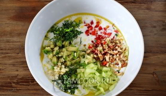 суп таратор с авокадо и тархуном