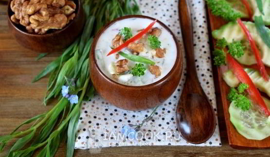 суп таратор с авокадо и тархуном