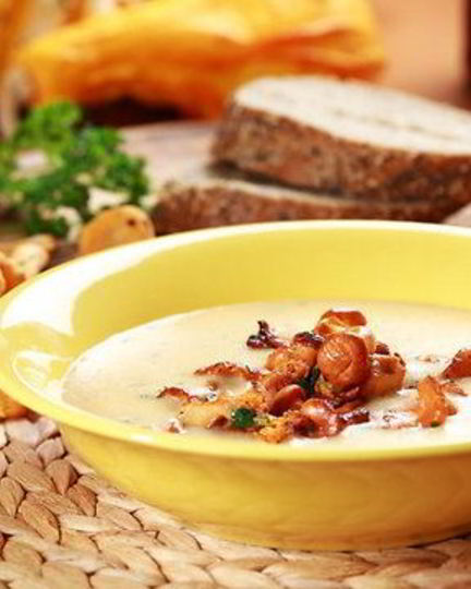 Рецепт крема-супа из лисичек