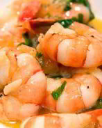 Лимонный суп с креветками