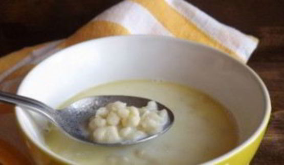 молочный суп с клецками