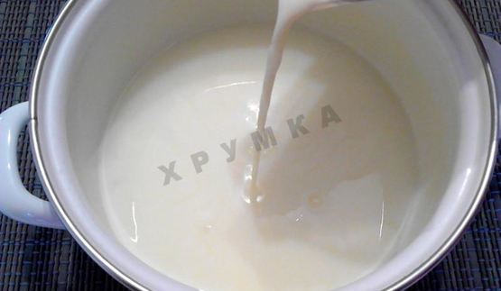 молочный суп с лапшой