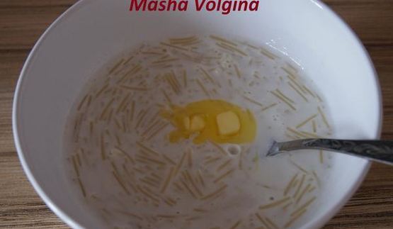 молочный суп с вермишелью