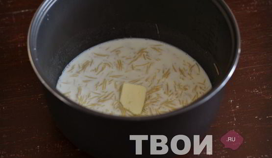 молочный суп в мультиварке