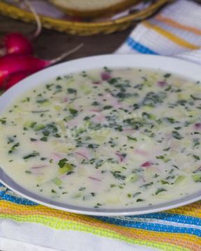 Классическая окрошка на квасе