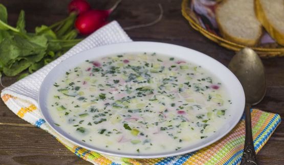 классическая окрошка на квасе