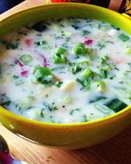 Окрошка без колбасы