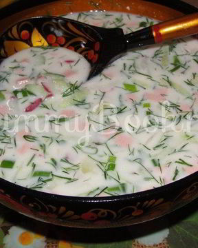 Окрошка без кваса