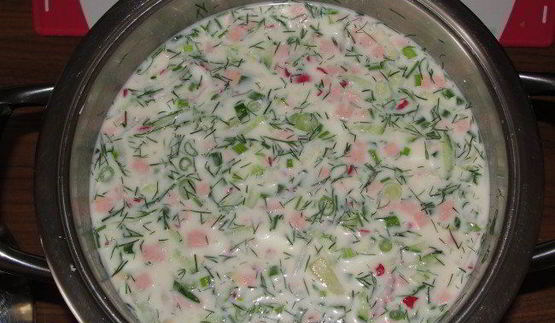 окрошка без кваса