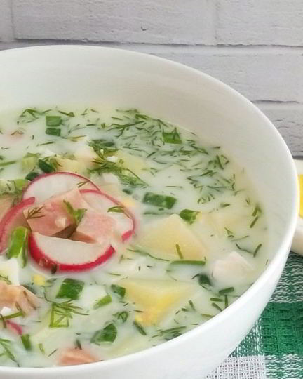 Рецепт окрошки на газированной минеральной воде