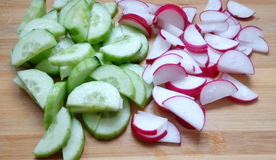 окрошка на газированной минеральной воде