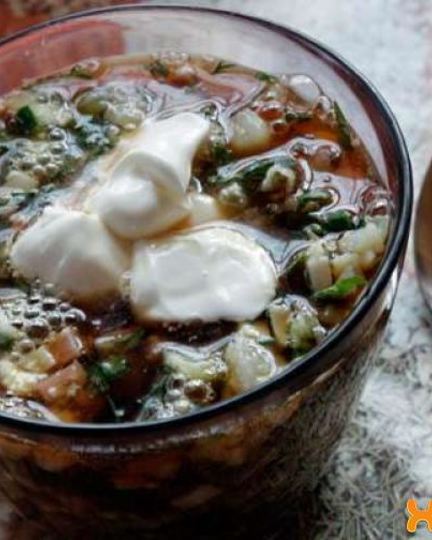 Рецепт окрошки на квасе с вареной колбасой