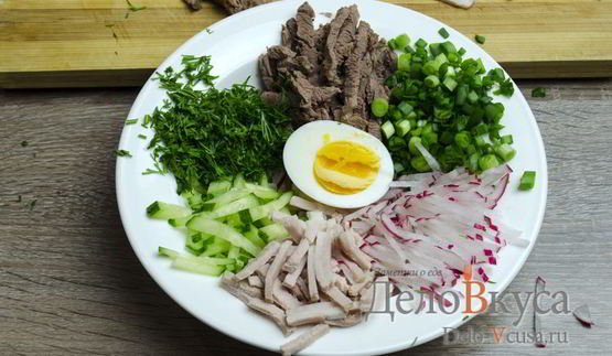 окрошка на квасе