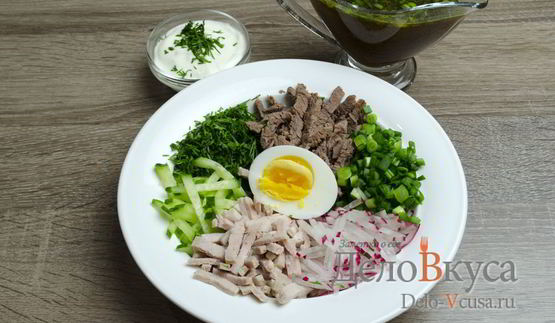 окрошка на квасе