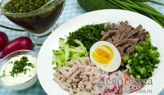 окрошка на квасе