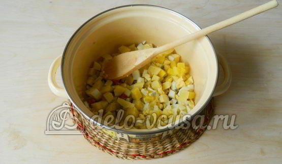 окрошка на лимонной кислоте