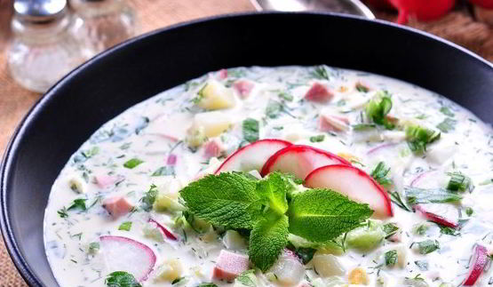 окрошка на минералке с майонезом