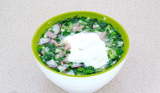 окрошка на сыворотке