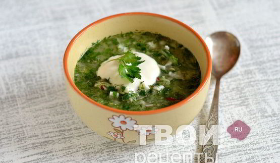 окрошка на воде