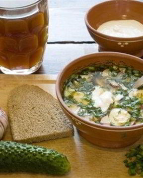 Окрошка овощная