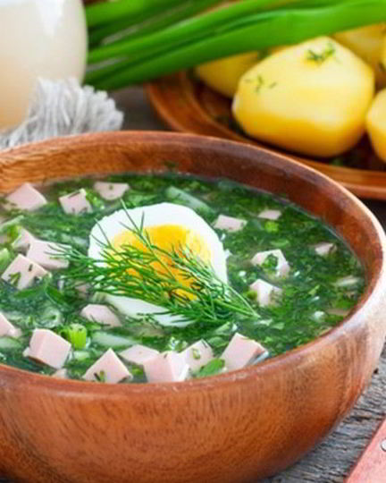 Рецепт окрошки с белым квасом