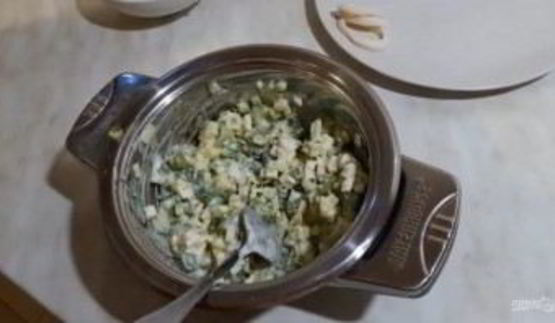 окрошка с кальмарами