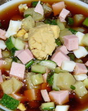 Окрошка с квасом