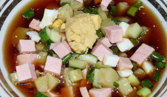 окрошка с квасом