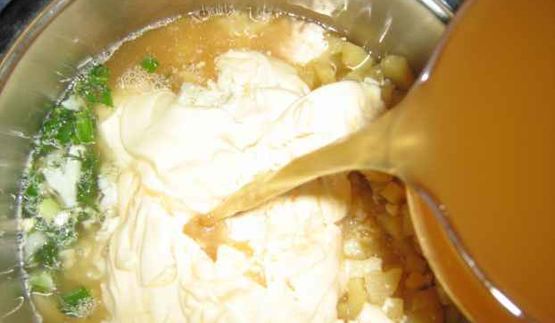 окрошка с майонезом