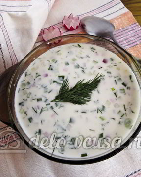 Окрошка с редиской