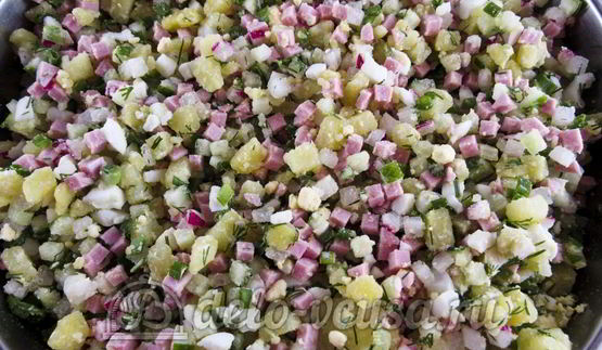 окрошка с редиской