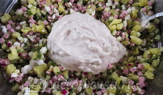 окрошка с редиской