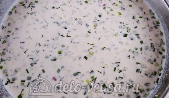 окрошка с редиской