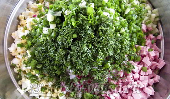 окрошка с редиской