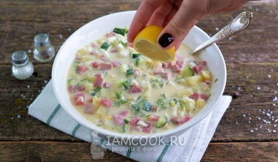 окрошка с редькой
