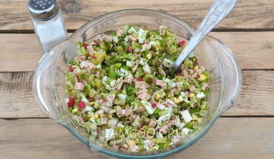 окрошка с солеными огурцами