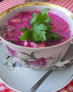 Окрошка свекольная