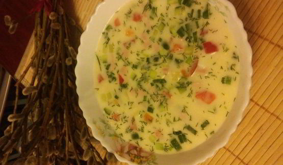 окрошка весенняя