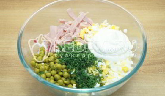 салат окрошка