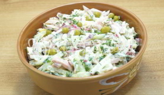 салат окрошка