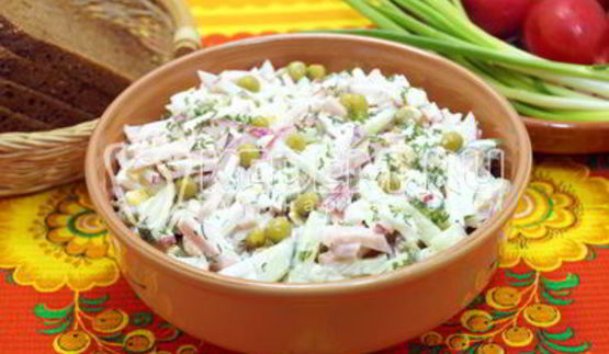 салат окрошка