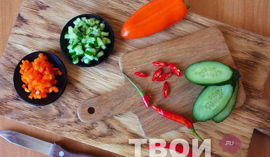 томатная окрошка