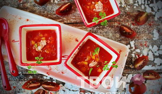 томатная окрошка