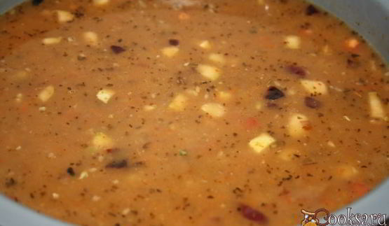 итальянский овощной суп минестроне