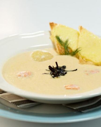 Рецепт крема-супа из горбуши с овощами