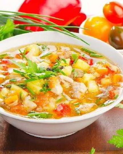 Рецепт куриного супчика с овощами