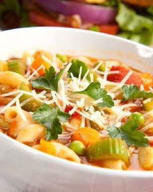 Летний овощной суп в итальянском стиле