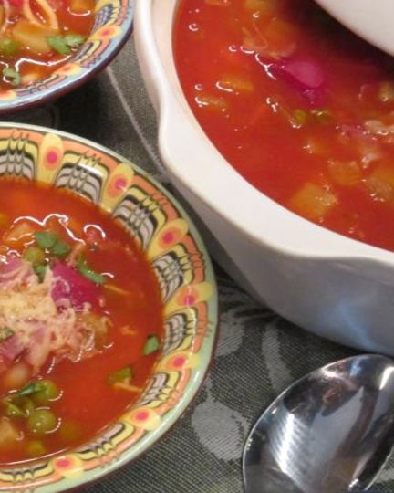 Рецепт минестроне с беконом